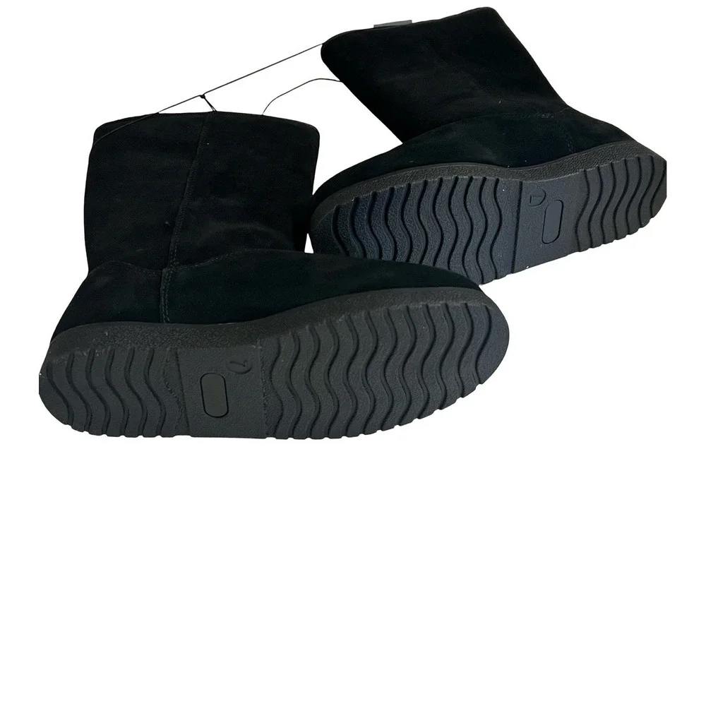 UNIVERSAL THREAD Sarah‎ Suede Shearling Winter Boots Black 7